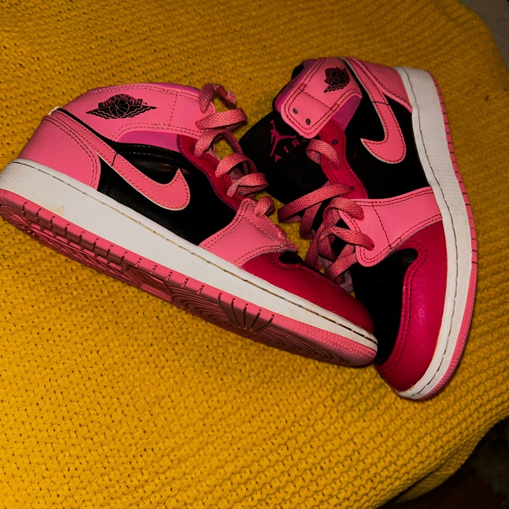 Nike Air Jordan Pink and Black Sneakers
